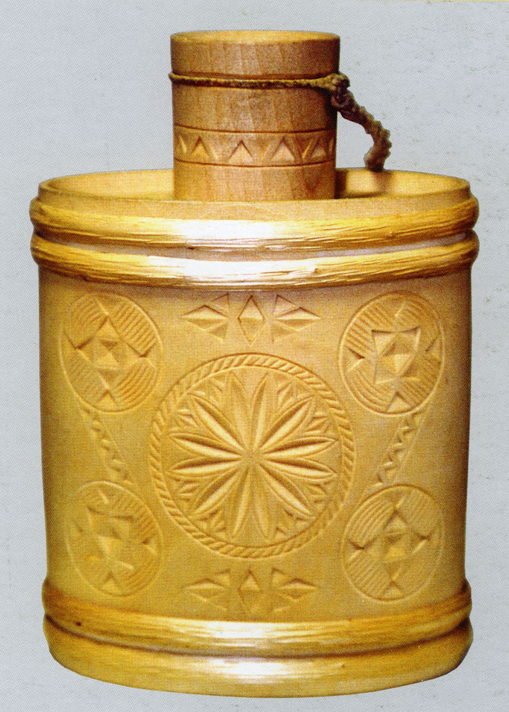 Баклага. Дерево, токарство, різьблення